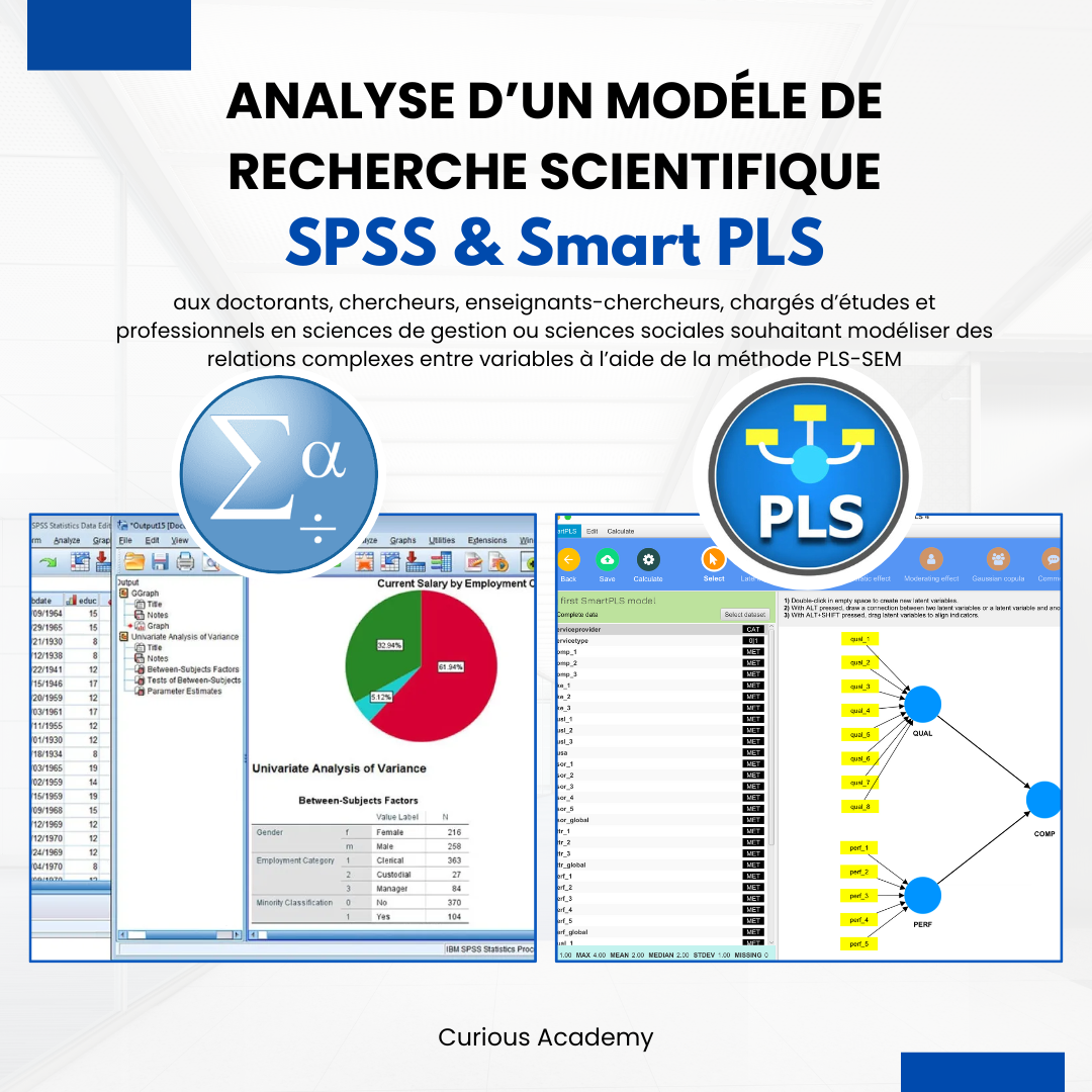 SEM, Modélisation par Équations Structurelles avec SPSS & SmartPLS